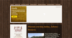 Desktop Screenshot of muzeum.zuberec.sk