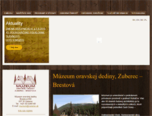 Tablet Screenshot of muzeum.zuberec.sk